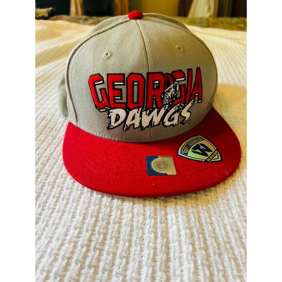 Top of The World Headwear Georgia Bulldogs DAWGS Football Graffiti Hat Cap Gray - Picture 4 of 4